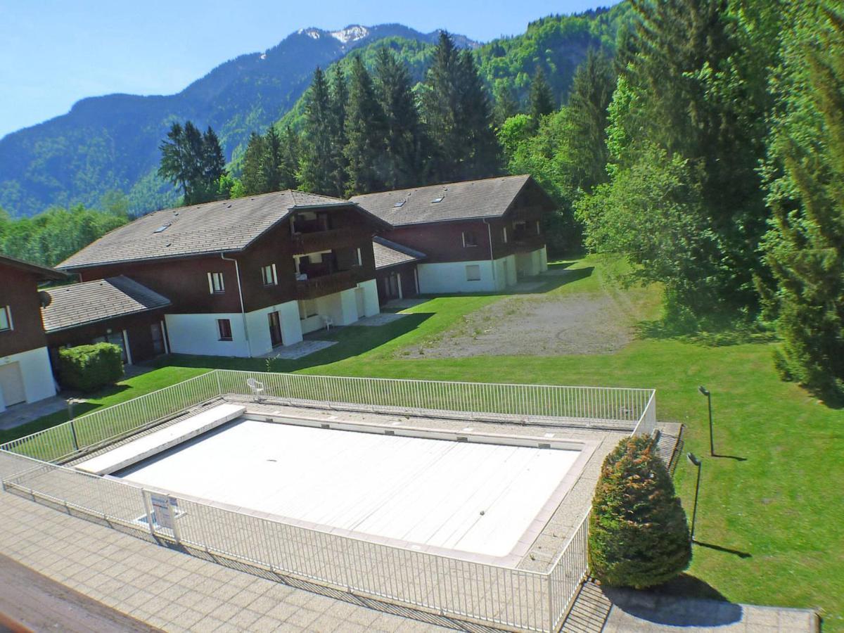 Appartement Cosy Avec Piscines, Parking Et Wifi A Samoens - Fr-1-629-32 Bagian luar foto